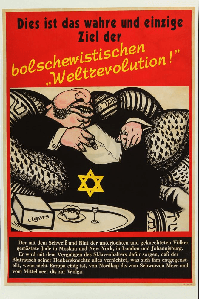 antisemitic anti-capitalist poster
