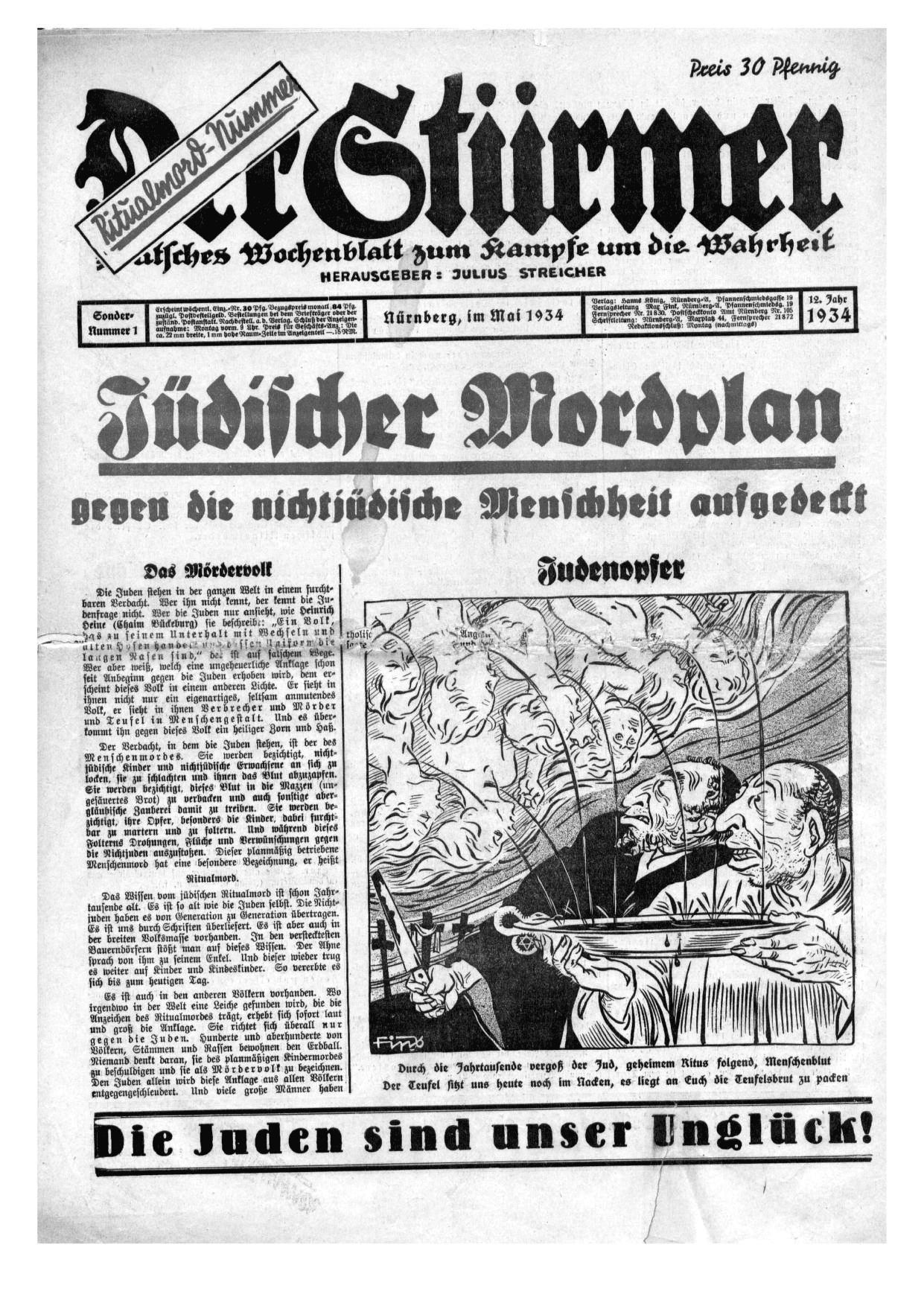 A 1934 image from Der Stürmer